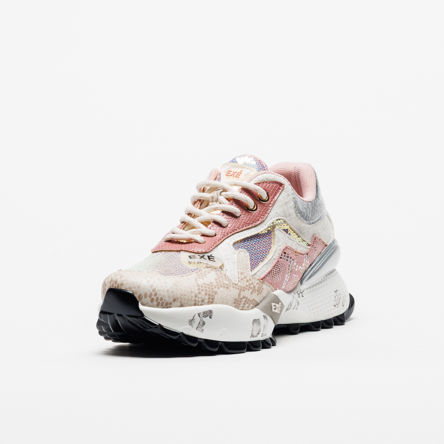 Sapatilha D190608-13B Exé White Pink 1