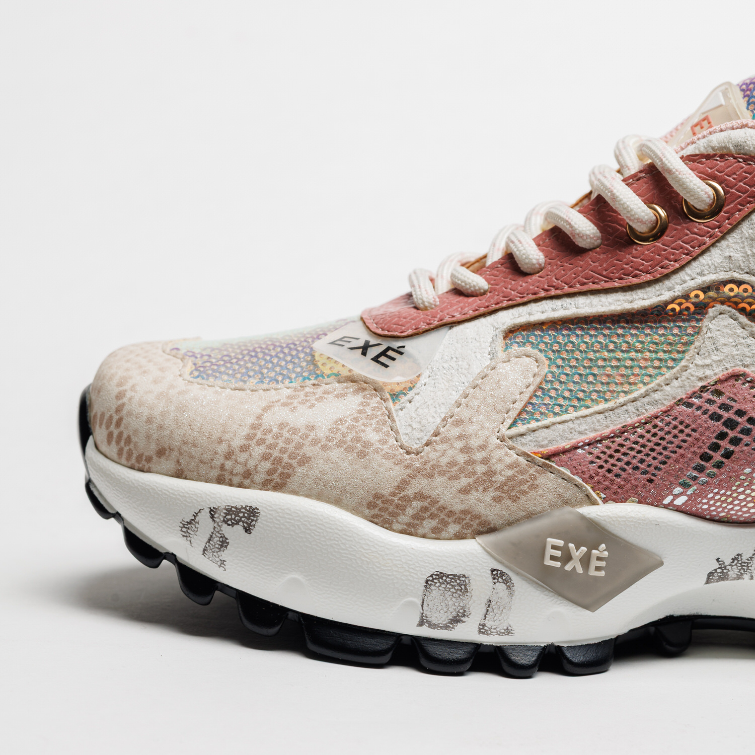 Sapatilha D190608-13B Exé White Pink 2