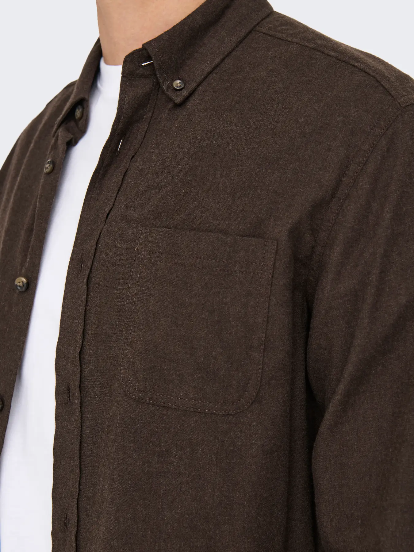 Camisa ROAD Only&Sons Coffee Bean 2