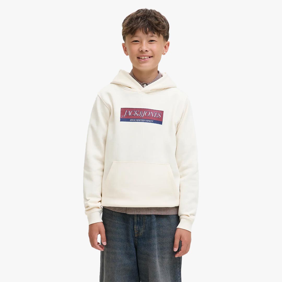 Hoodie INWOOD Jack&Jones Junior Antique White 0