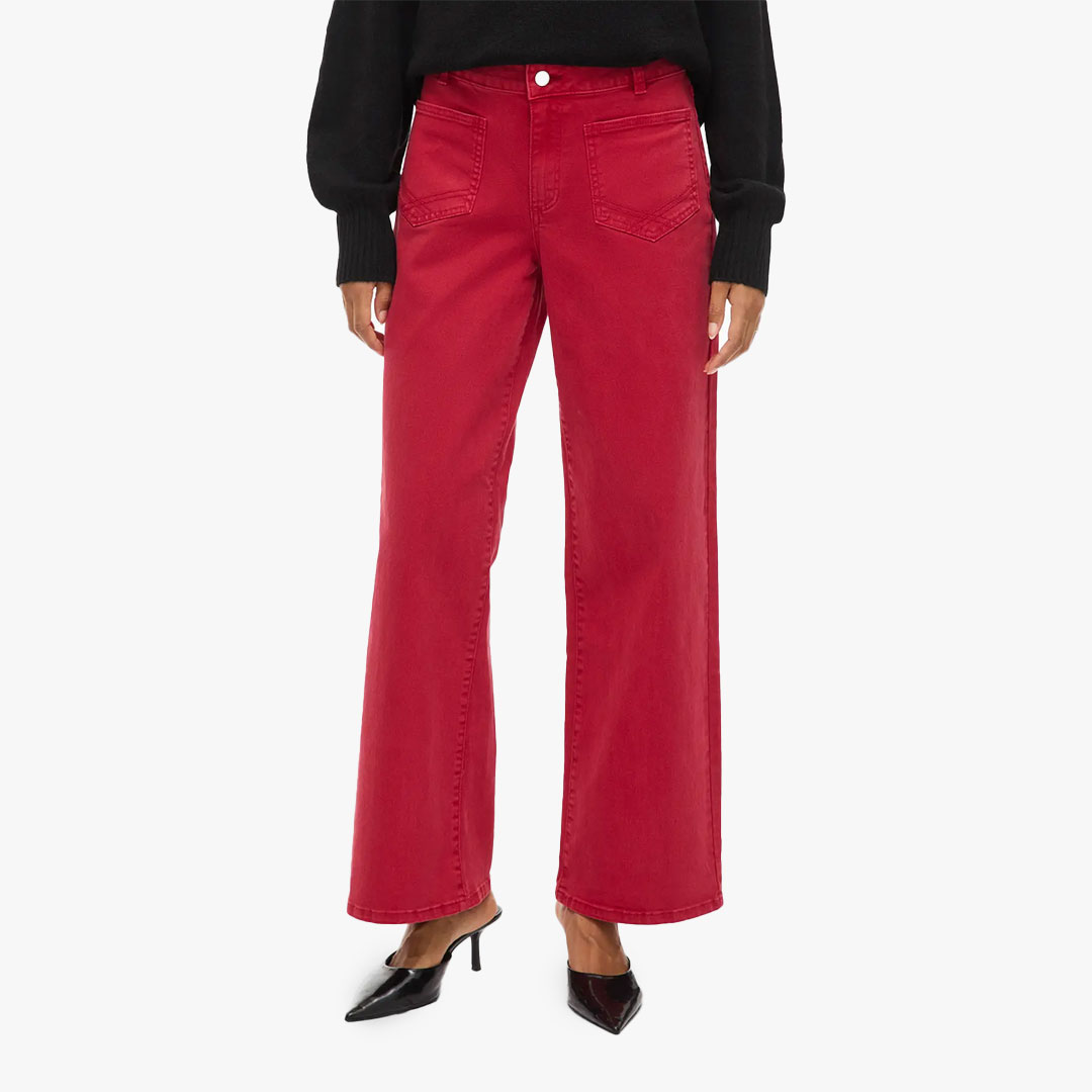 Calças LORIE Vila Jester Red 0