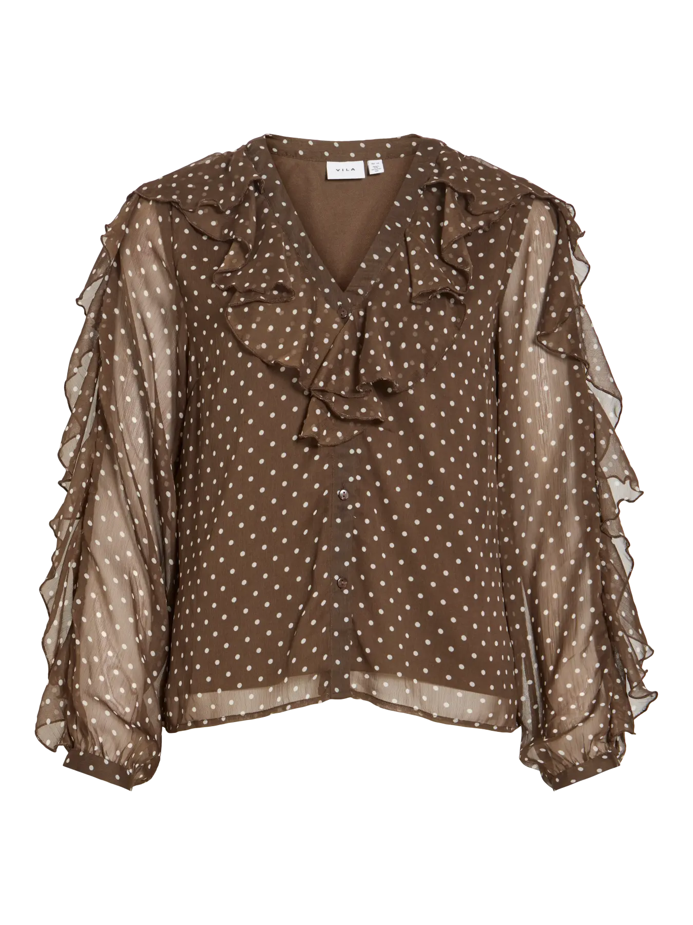 Blusa HARLEY Vila Chocolate Brown 3