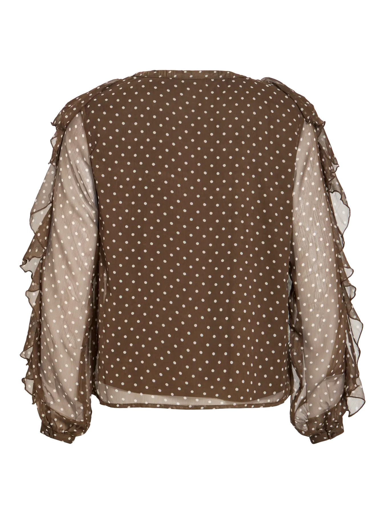 Blusa HARLEY Vila Chocolate Brown 4