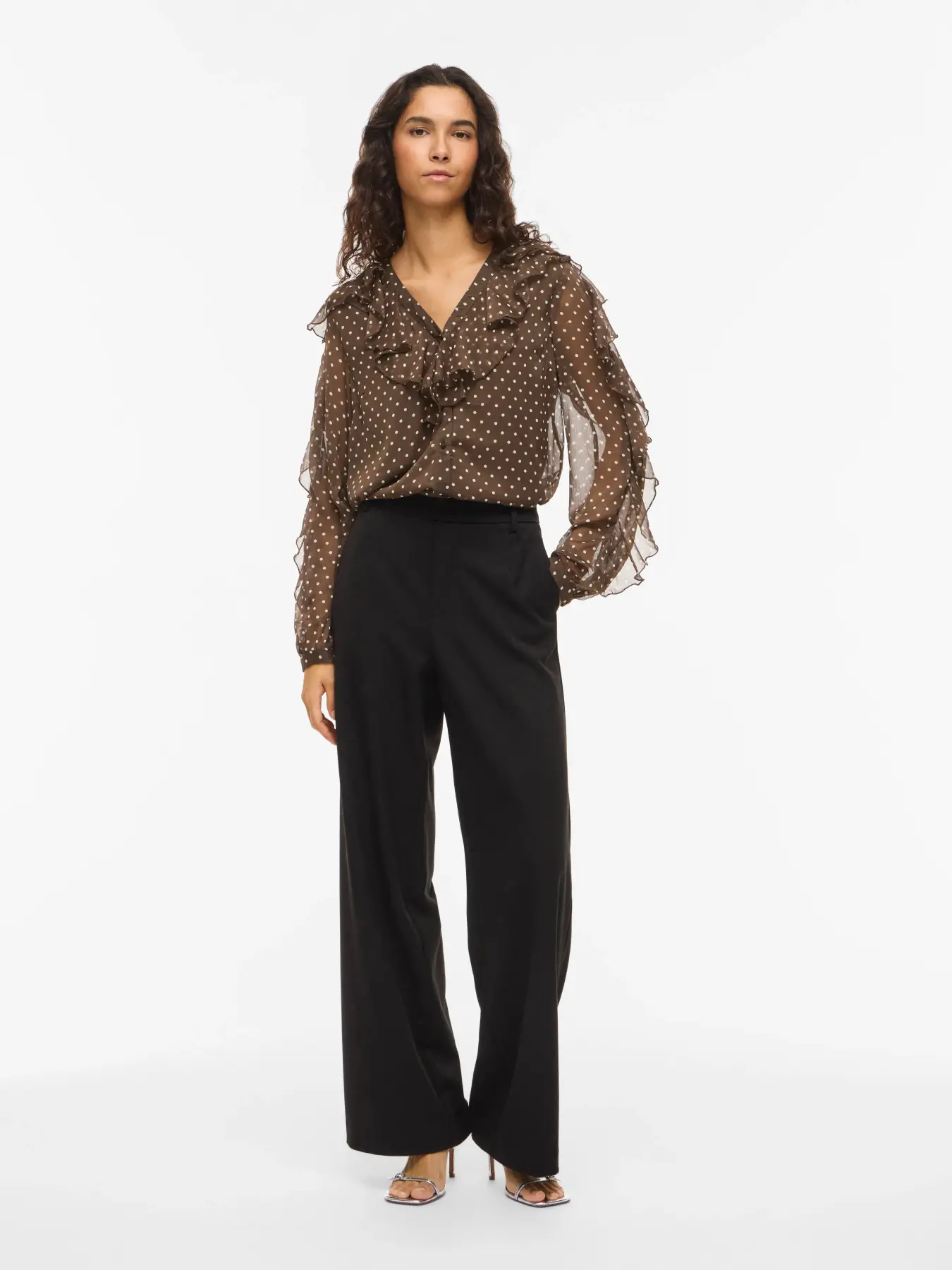 Blusa HARLEY Vila Chocolate Brown 2