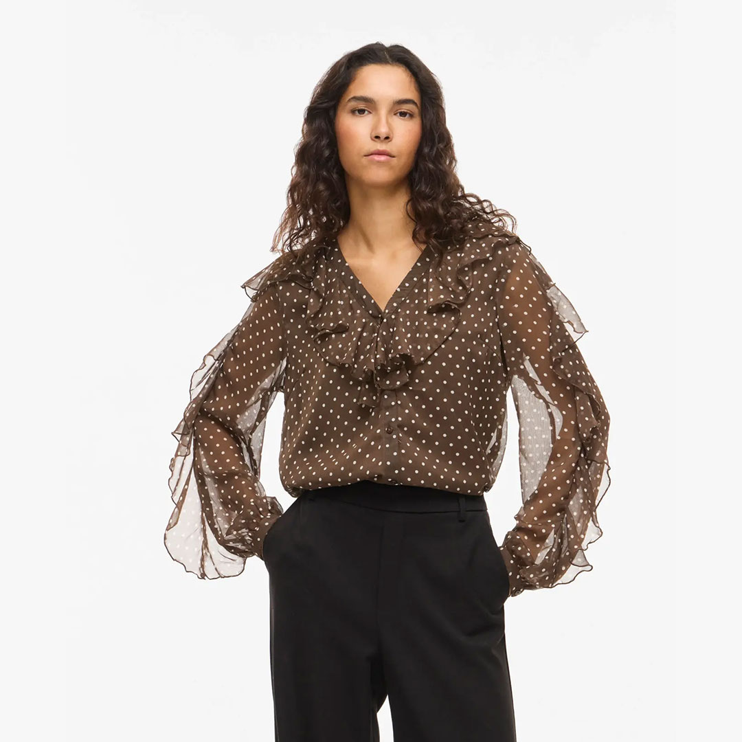 Blusa HARLEY Vila Chocolate Brown 0