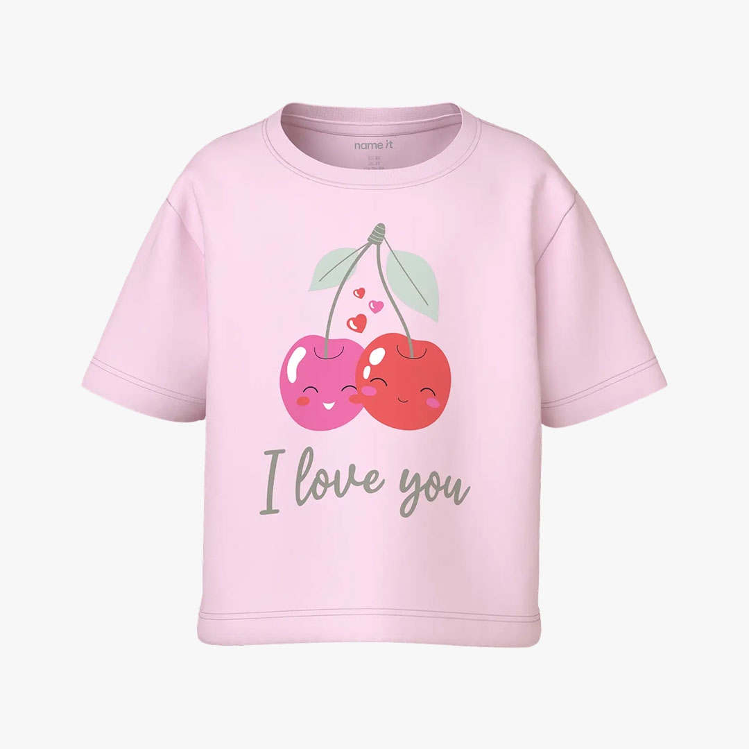 T-shirt VILINSE Name It Cradle Pink 0