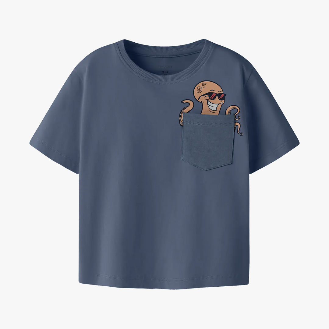 T-shirt FIKS Name It Vintage Indigo 0