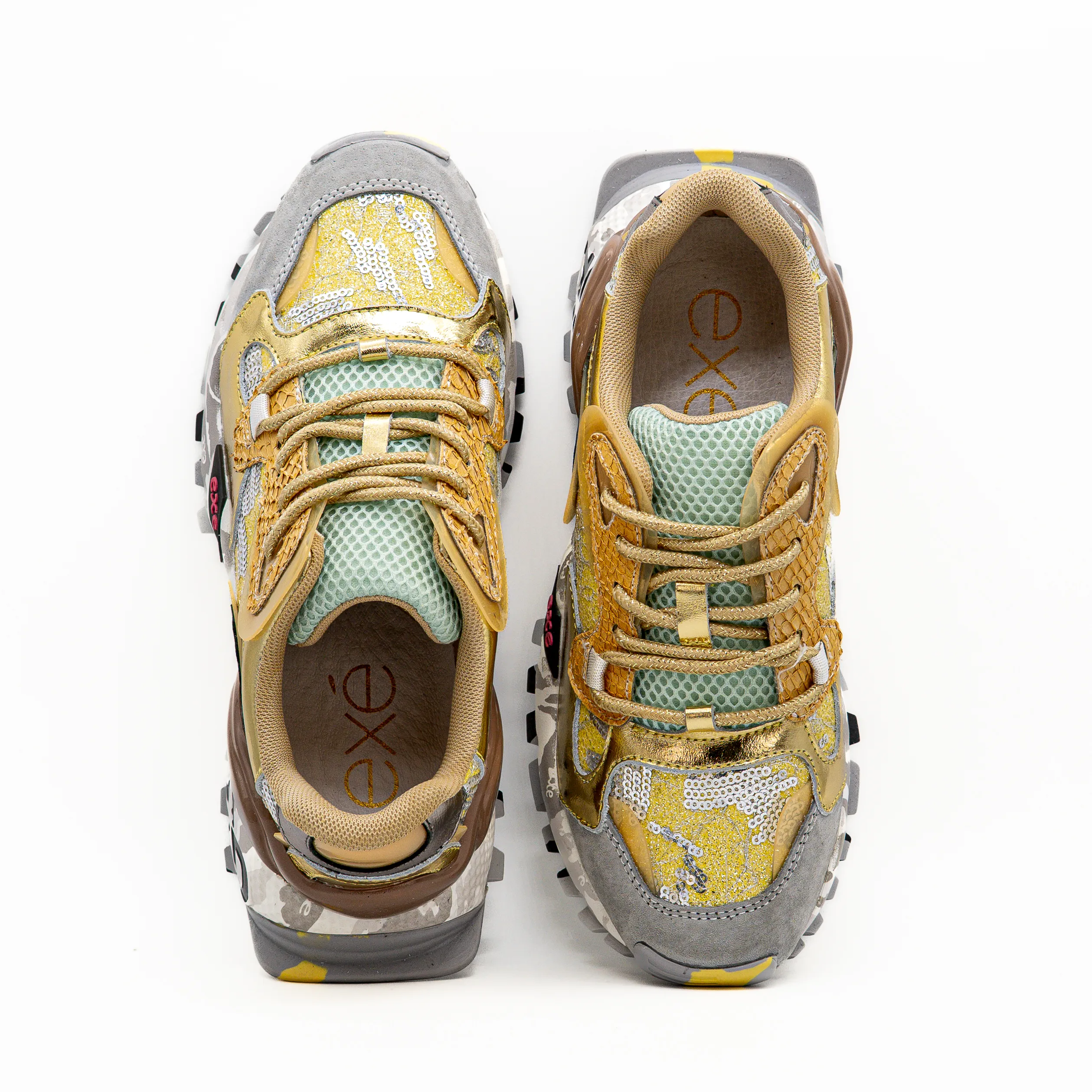 Sapatilha 134-10 Exé Grey Gold 4