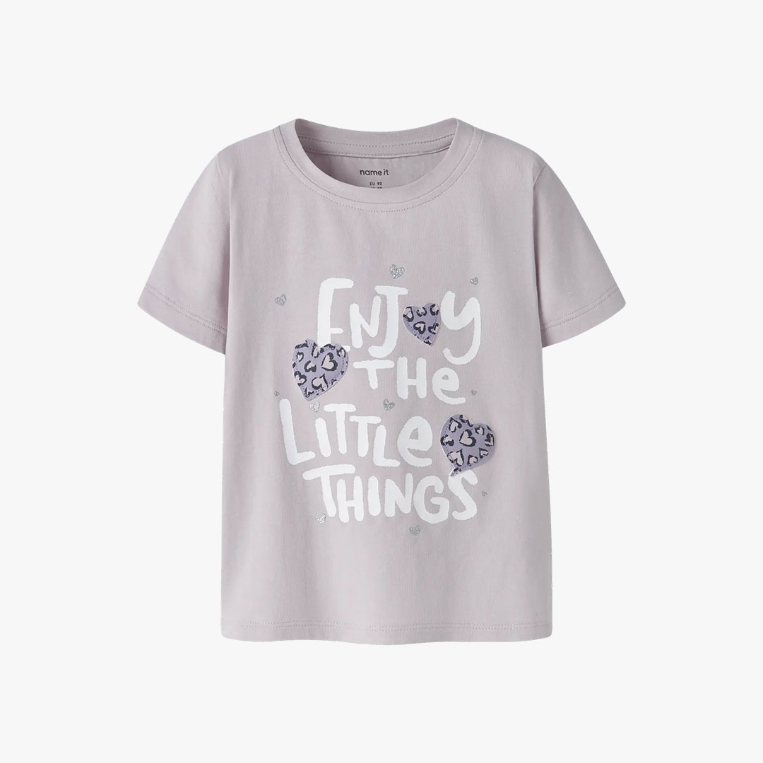 T-shirt BEARTA Name It Lilac Marble 0