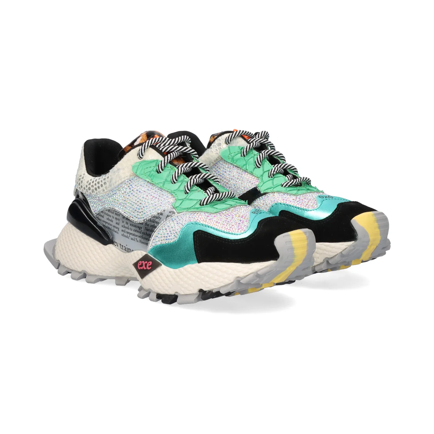 Sapatilhas 8830-1 Exé Black Green 0