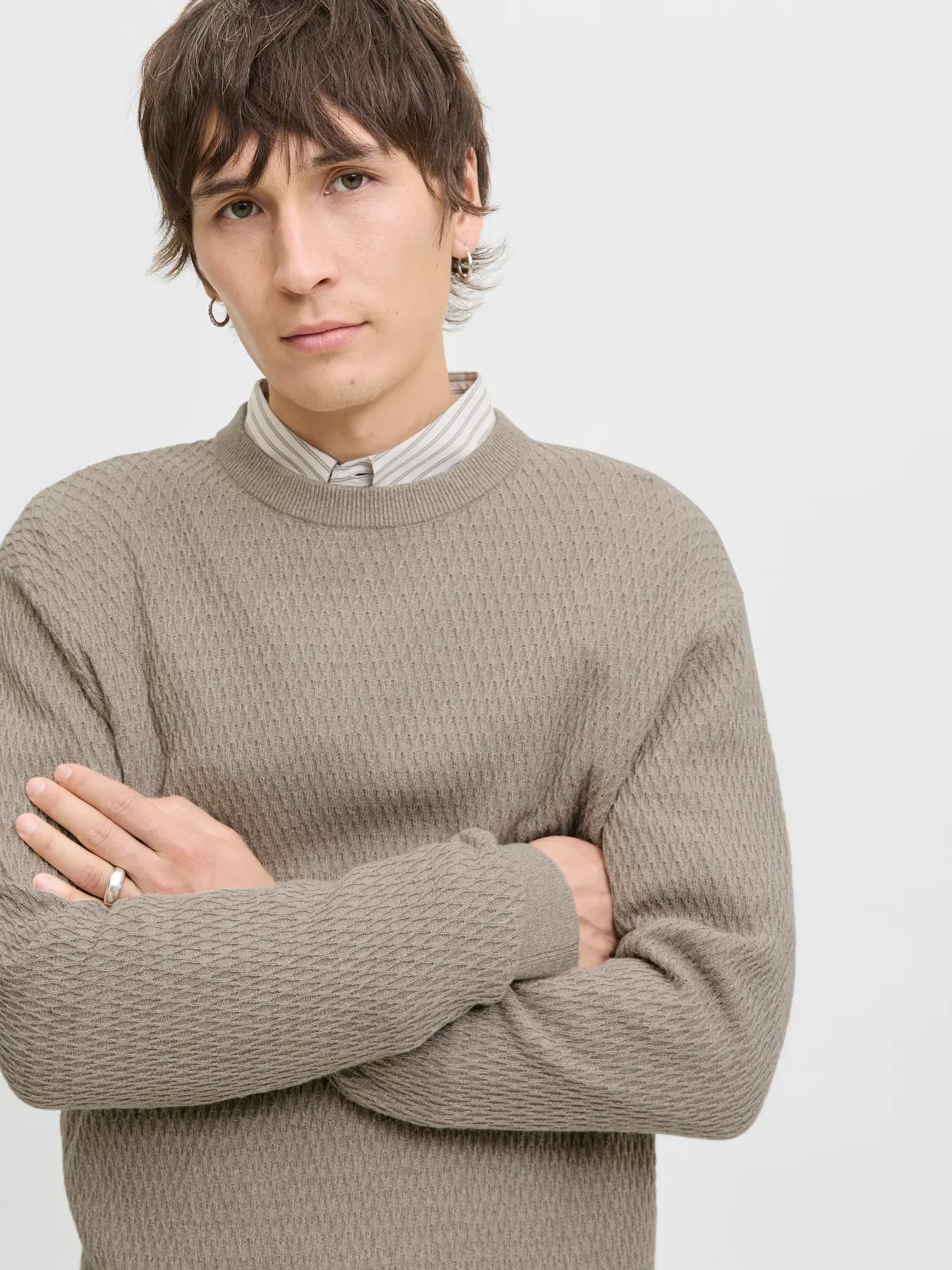 Camisola LAREAGAN Jack&Jones Greige Twist 1