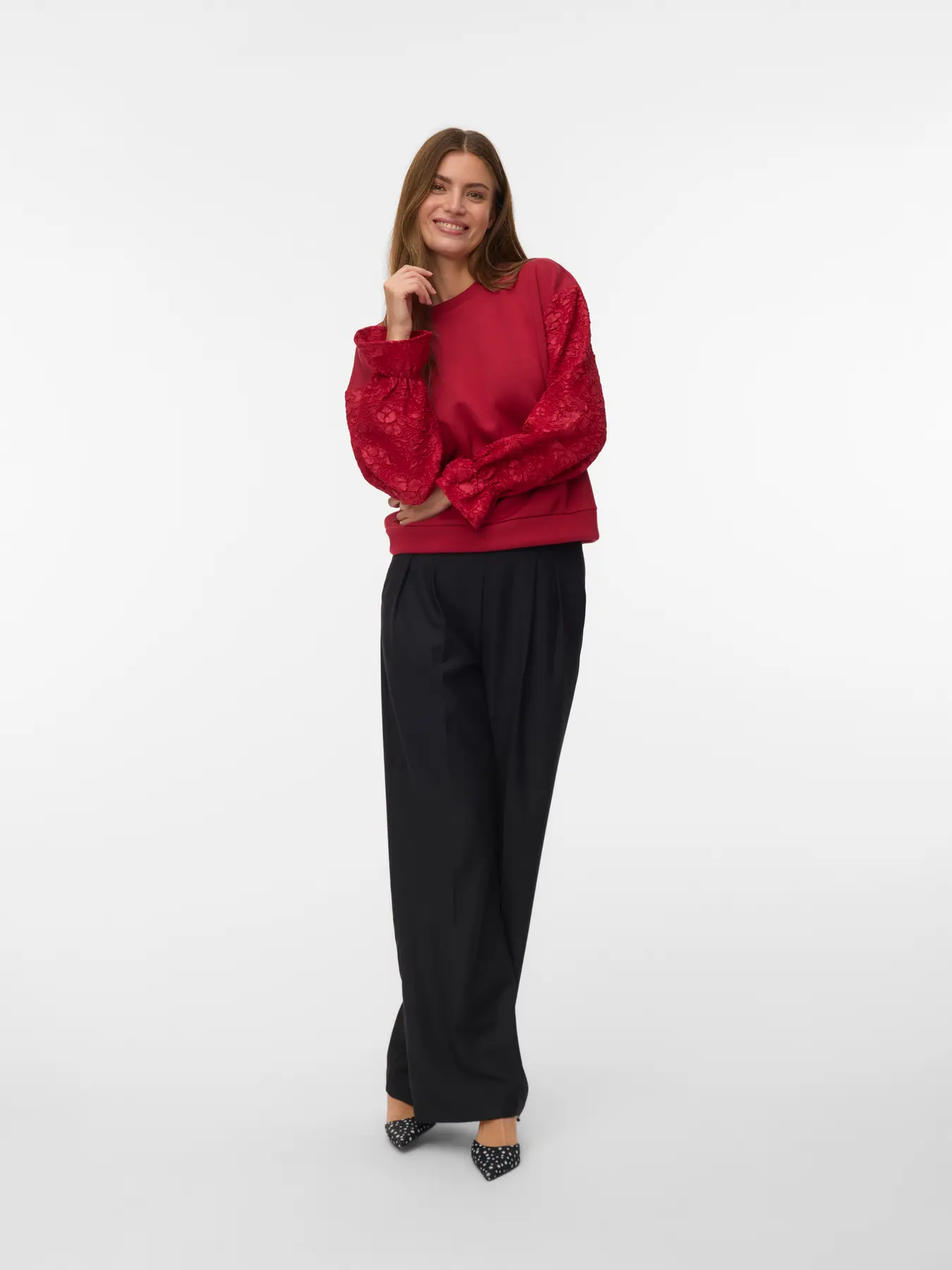 Camisola NOOR Vero Moda Karanda Red 3