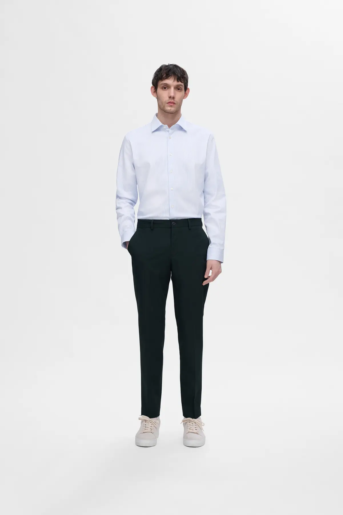 Camisa SLIM FILIP Selected Cashmere Blue 5