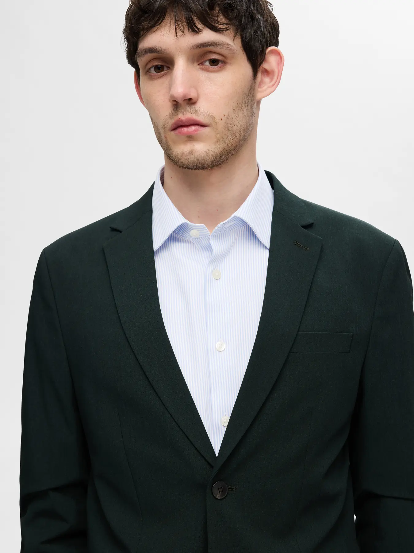Camisa SLIM FILIP Selected Cashmere Blue 1