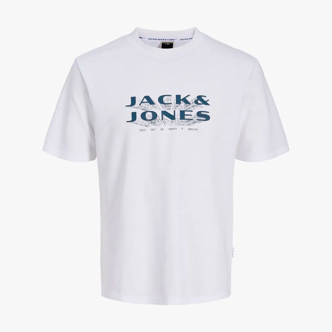 T-shirt FUSION Jack&Jones Bright White
