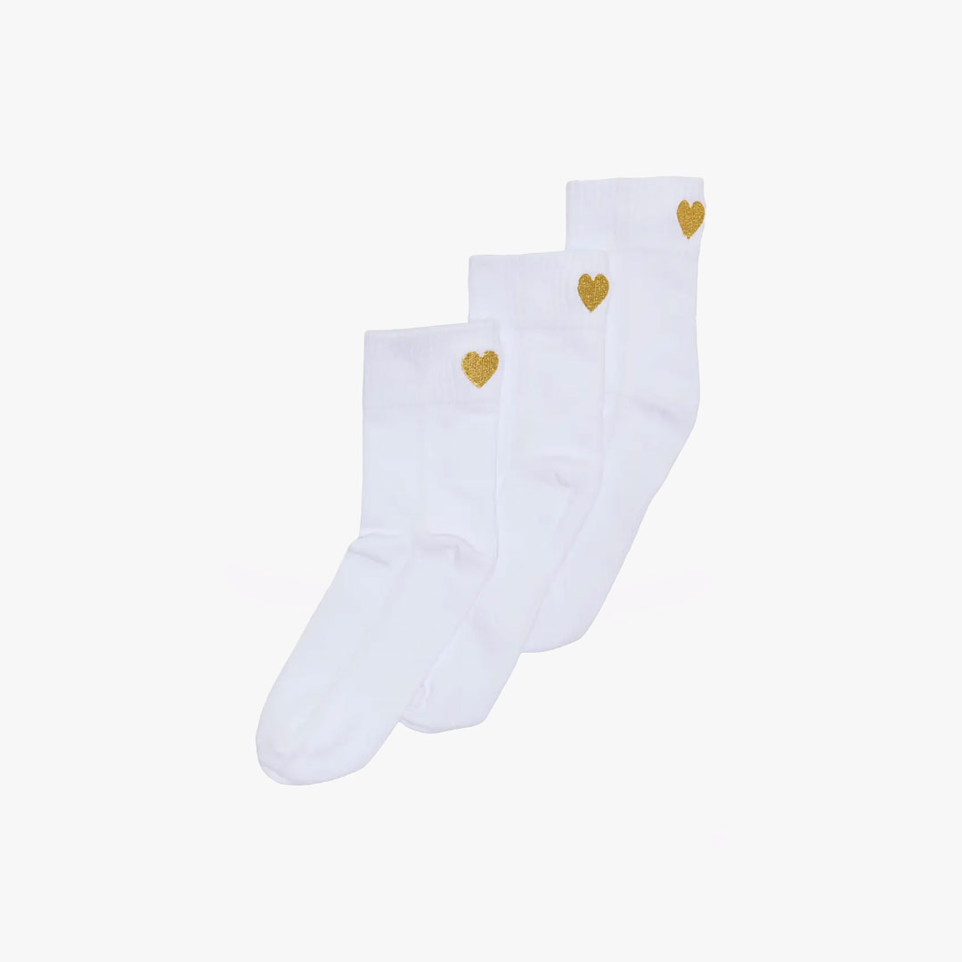 Meias TINE Only Kids White Gold