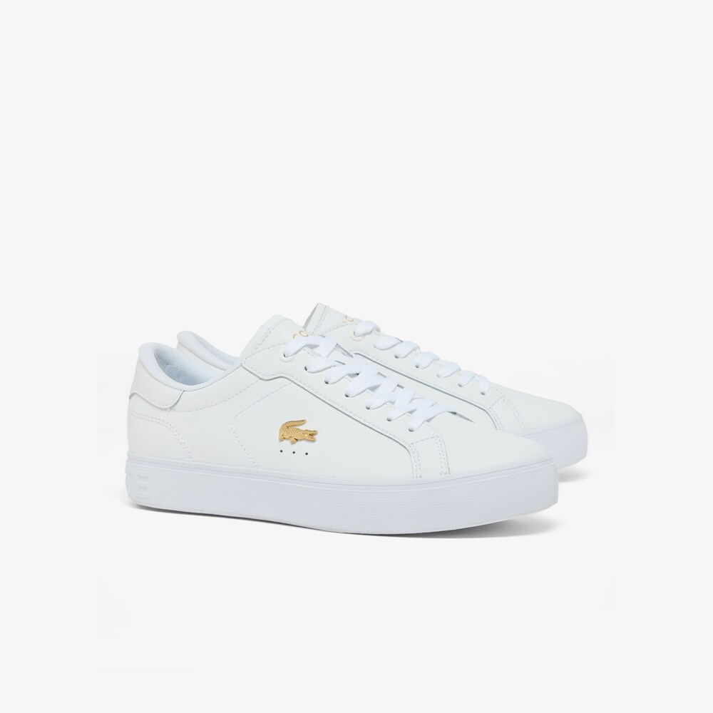 Sapatilhas POWERCOURT Lacoste White Gold 5