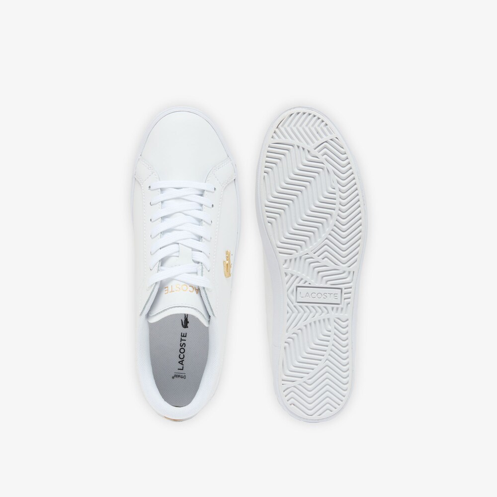 Sapatilhas POWERCOURT Lacoste White Gold 4