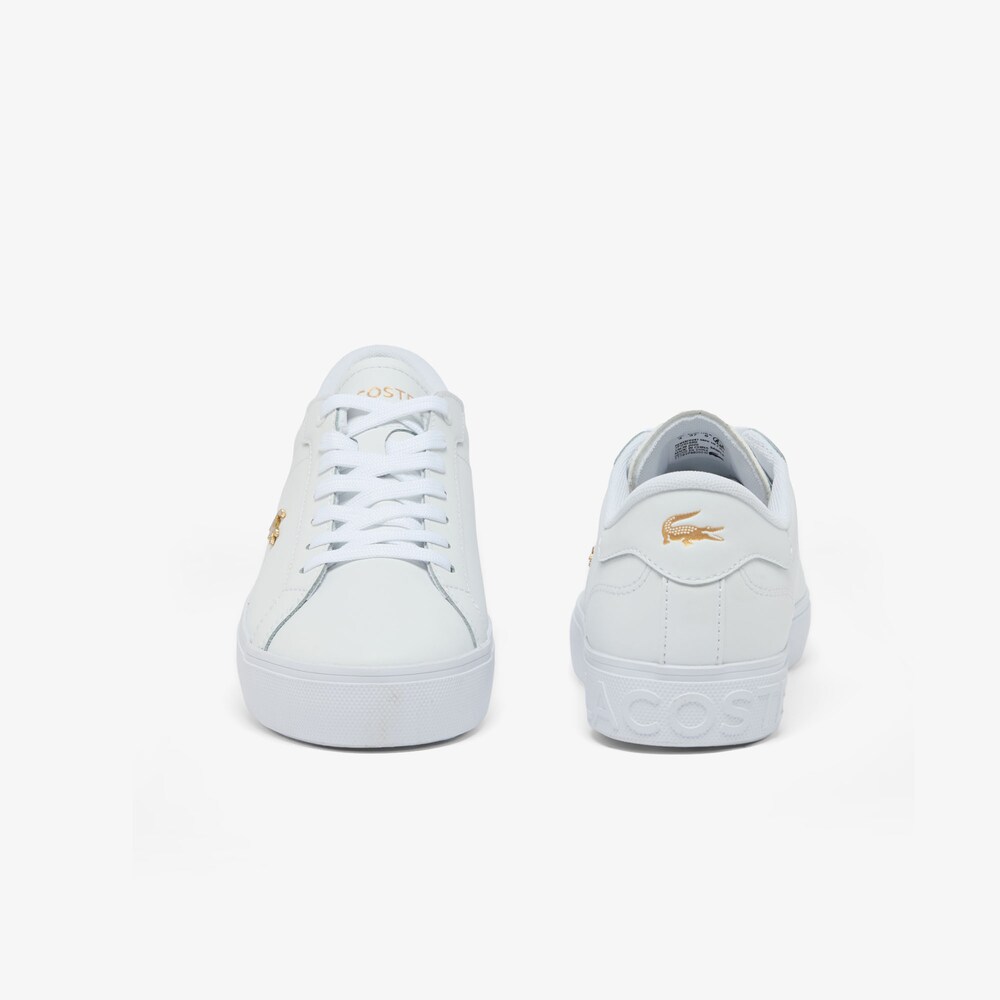 Sapatilhas POWERCOURT Lacoste White Gold 2