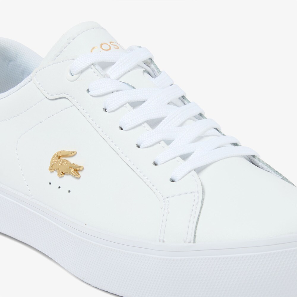 Sapatilhas POWERCOURT Lacoste White Gold 1