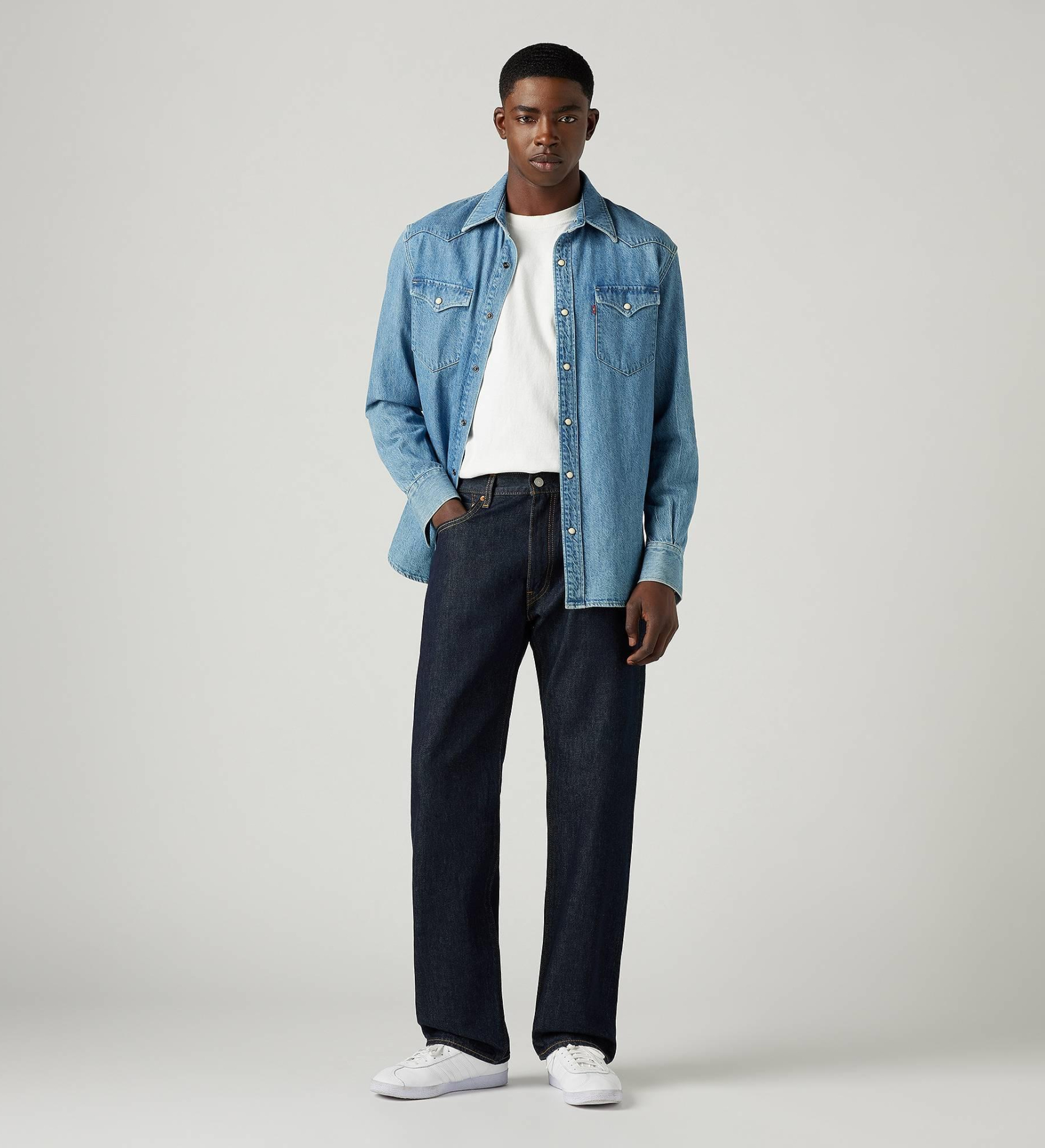 Jeans 555 Relaxed Straight Levi's Blue 2