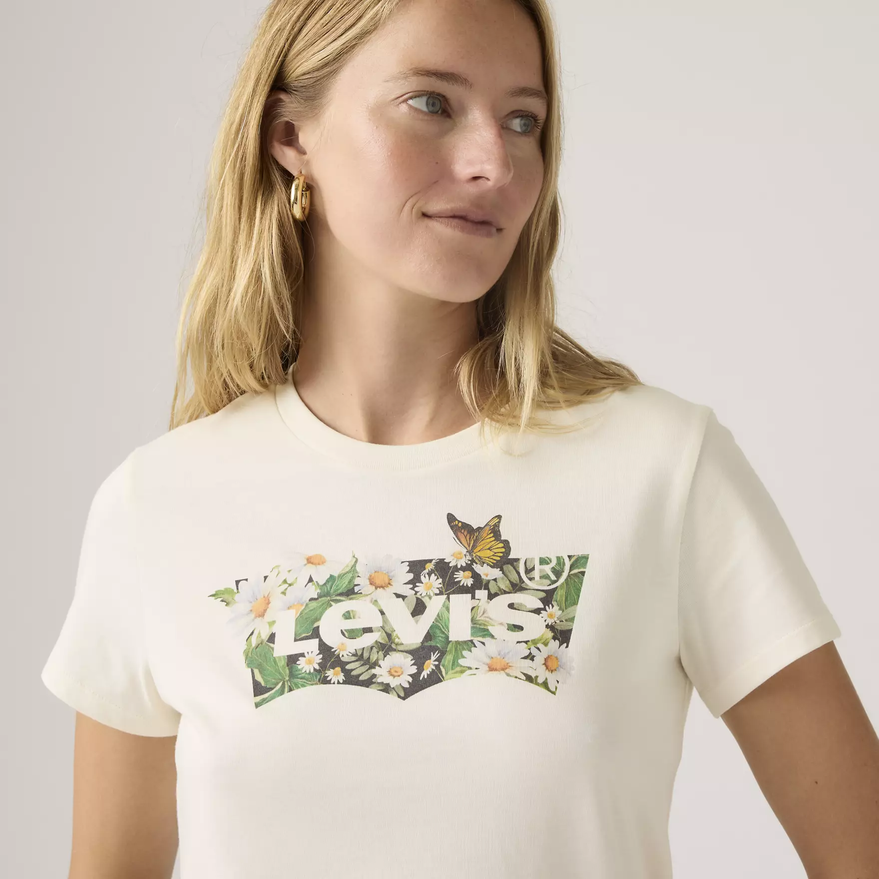 T-shirt PERFECT Levi's Daisy Egret 1
