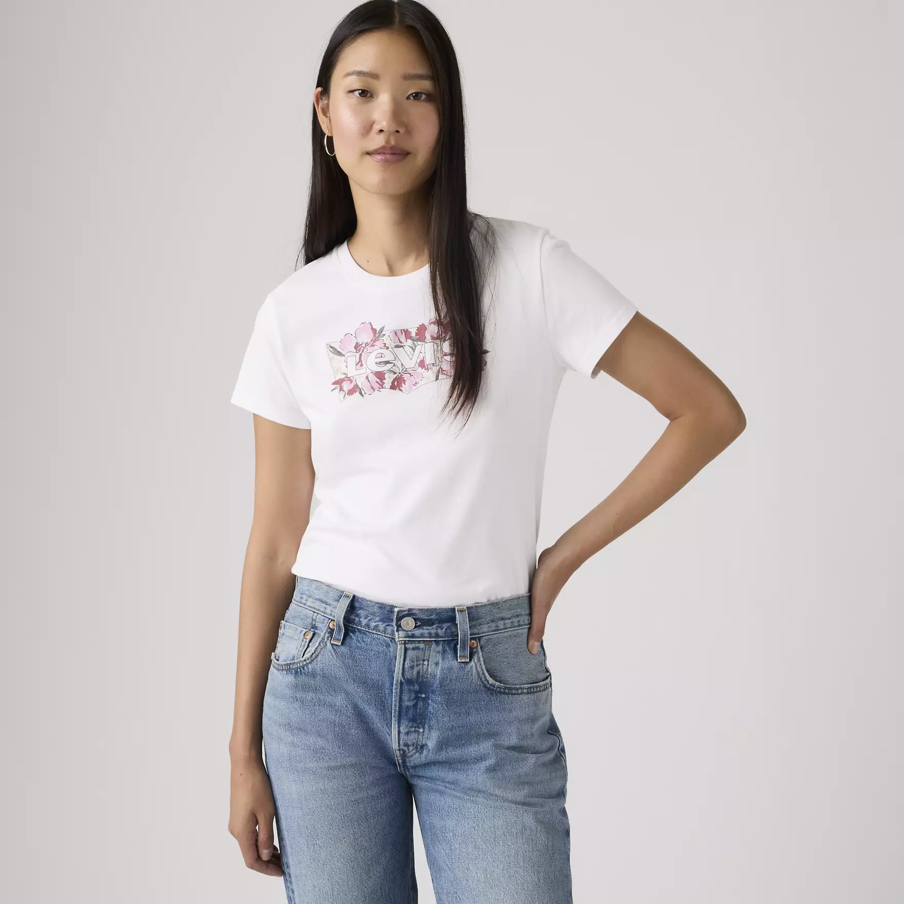 T-shirt PERFECT Levi's Bright White 1
