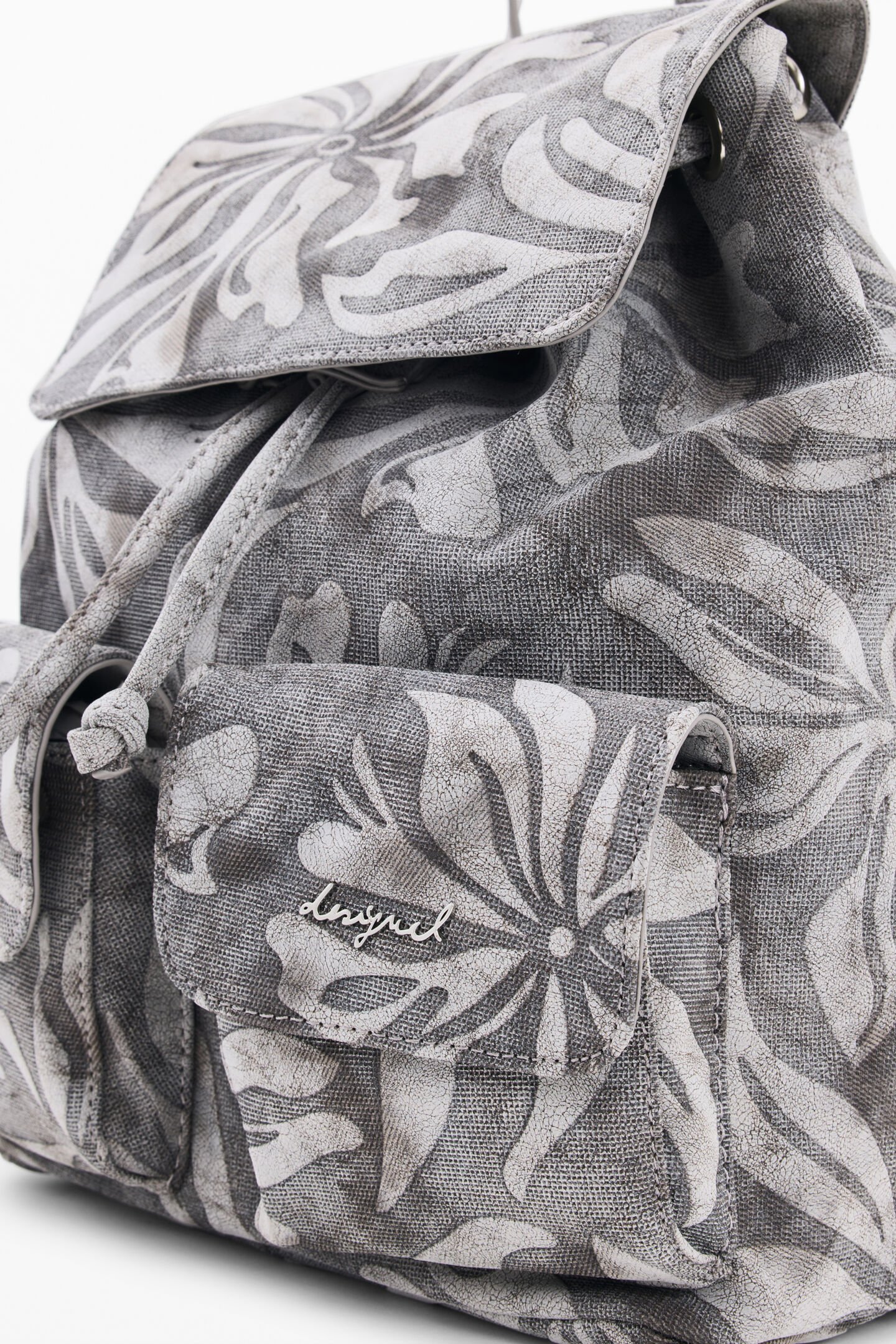 Mochila PRISA Desigual Gris Medio 2