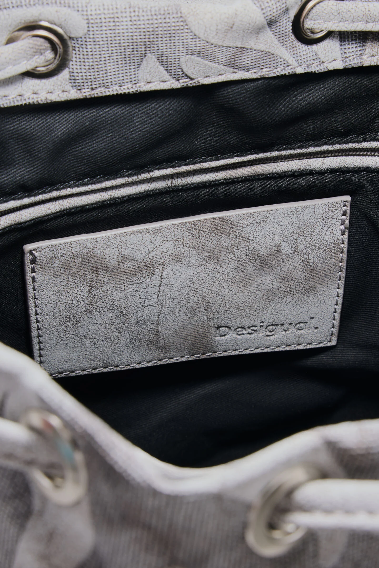 Mochila PRISA Desigual Gris Medio 4