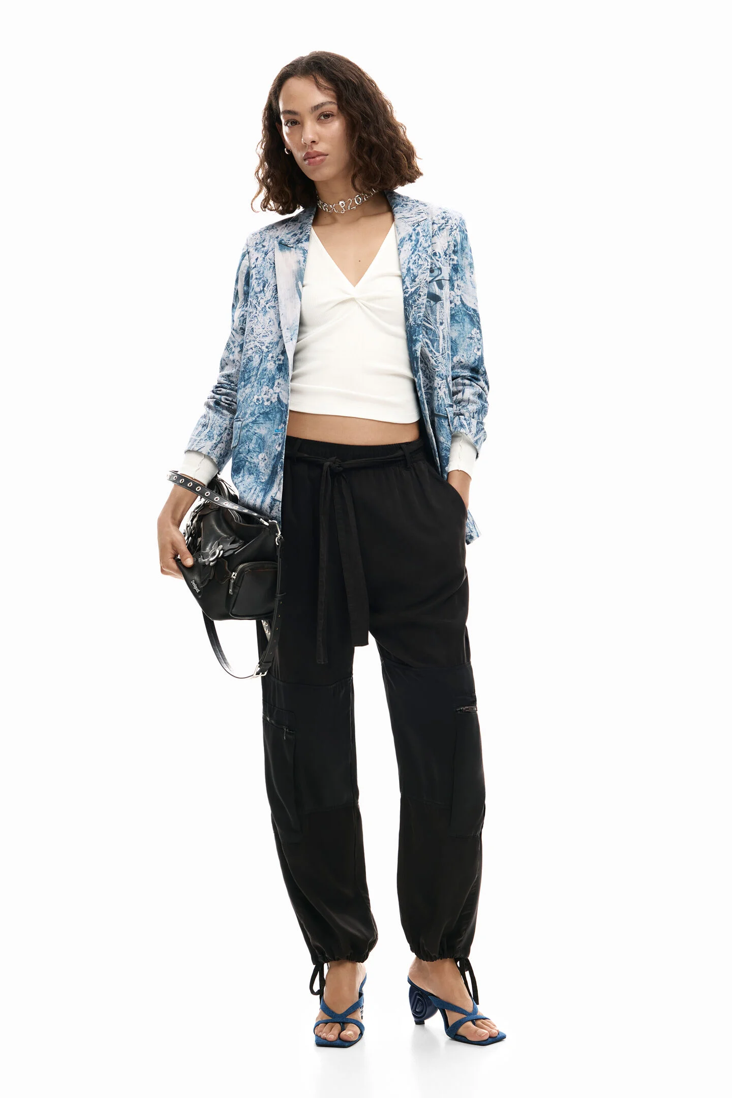 Blazer CASSI Desigual Gris Azulado 4