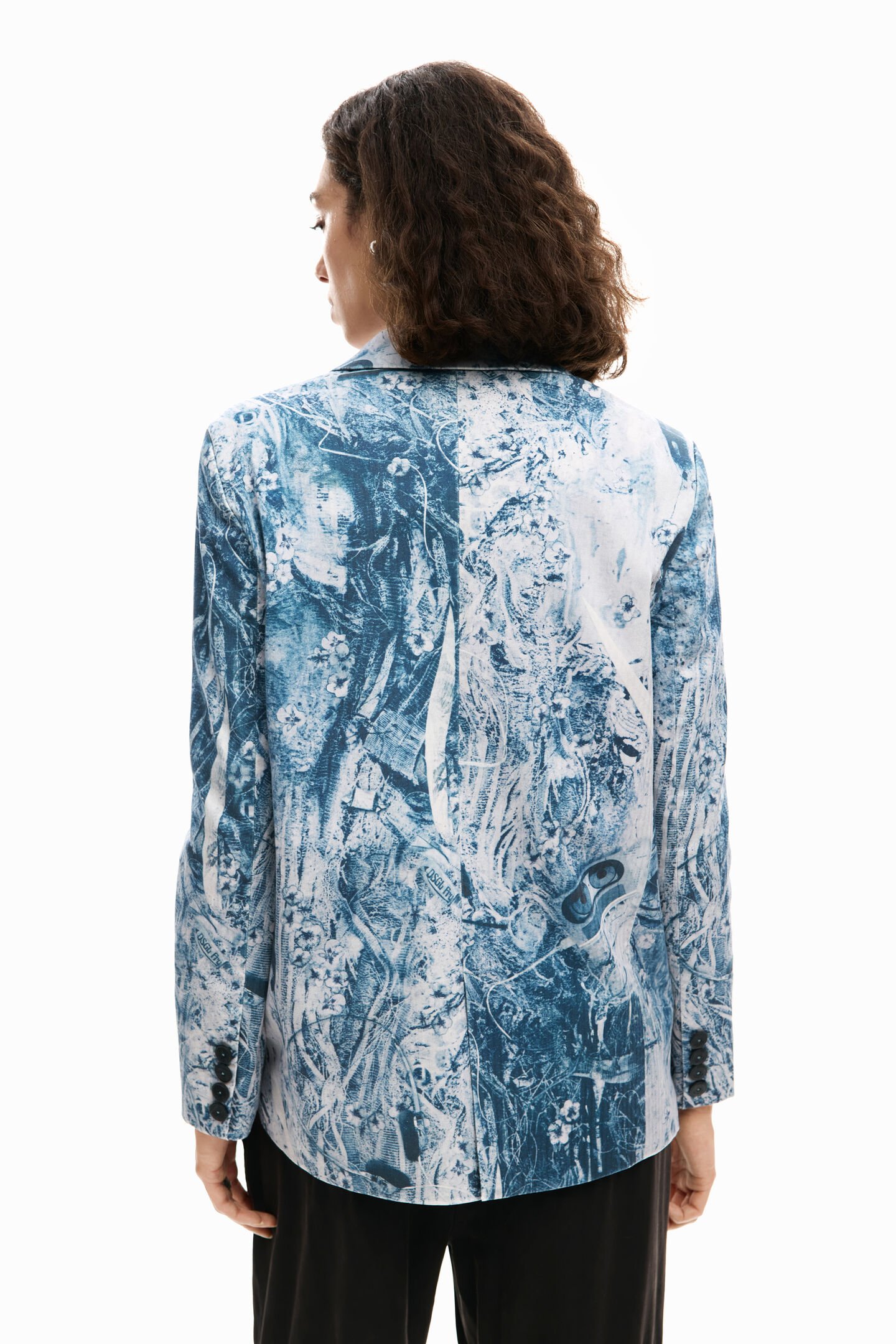 Blazer CASSI Desigual Gris Azulado 5