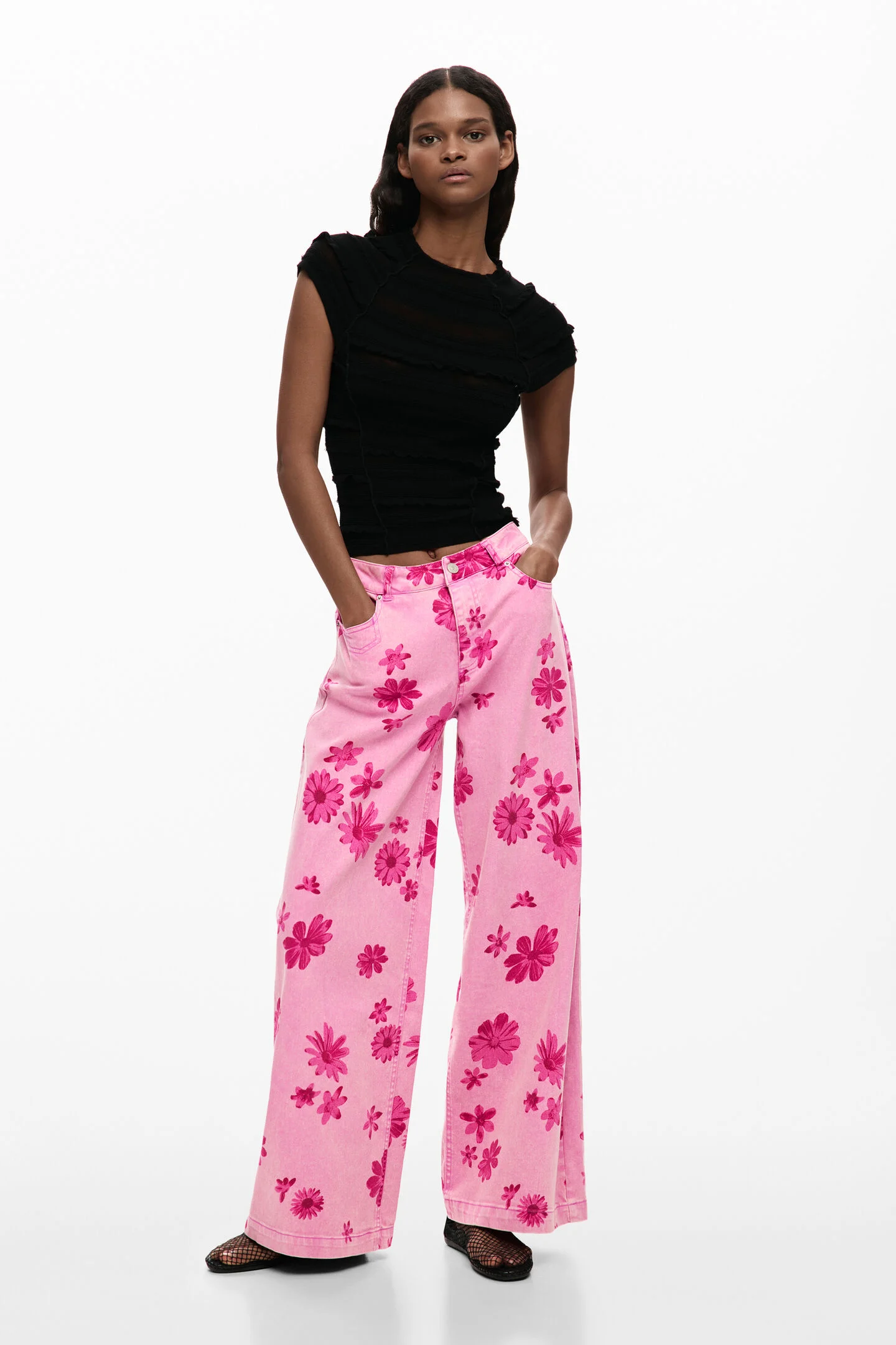 Jeans PICHI Desigual Candy Pink 0