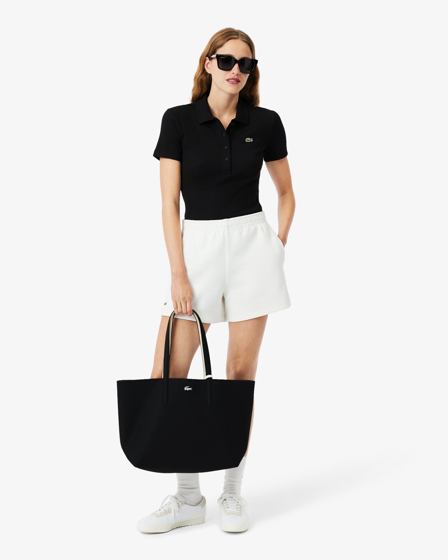 Mala Reversível ANNA Lacoste Noir Farine 6
