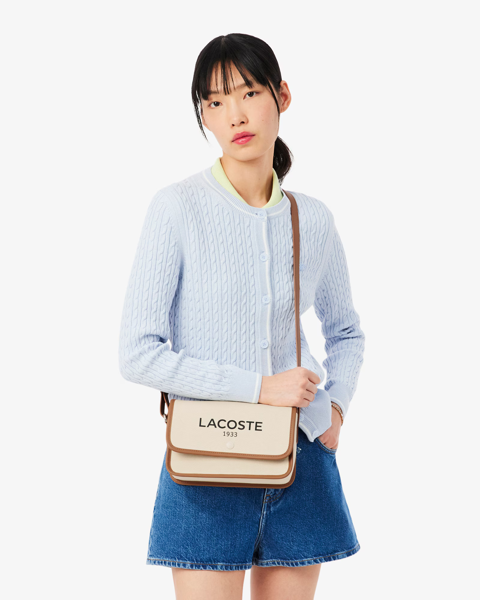 Mala HERITAGE Lacoste Natural Tan 4