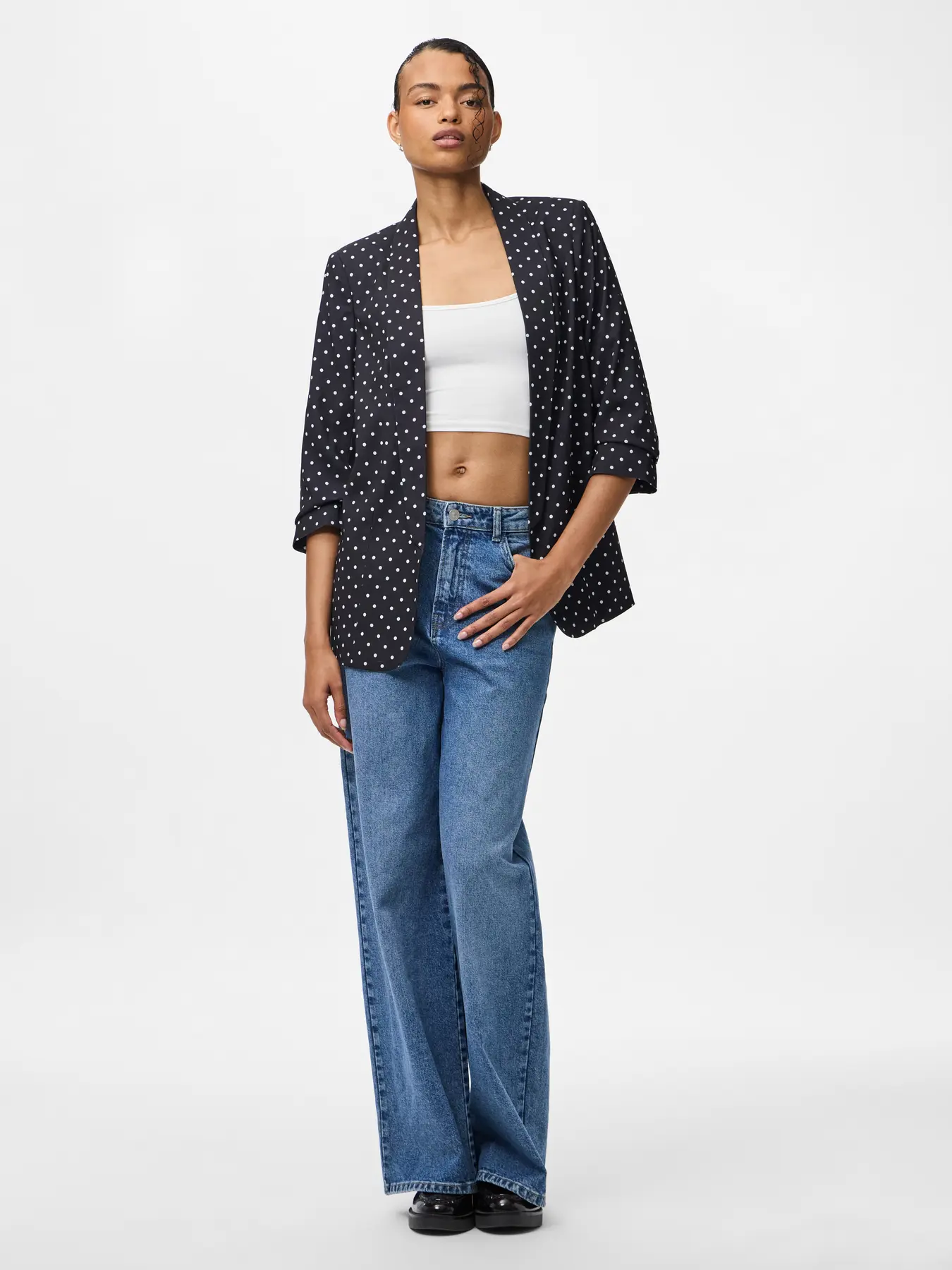 Blazer BOSELLA Pieces Black New Dot 1