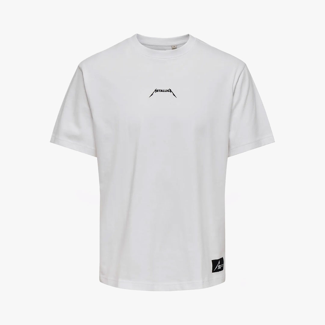 T-shirt METALLICA Only&Sons Bright White 0