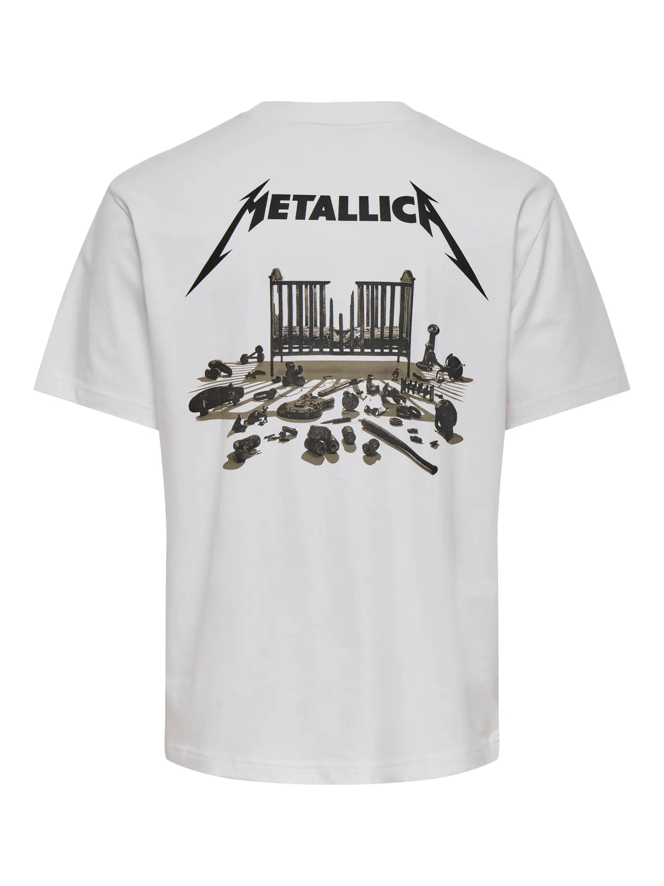 T-shirt METALLICA Only&Sons Bright White 1