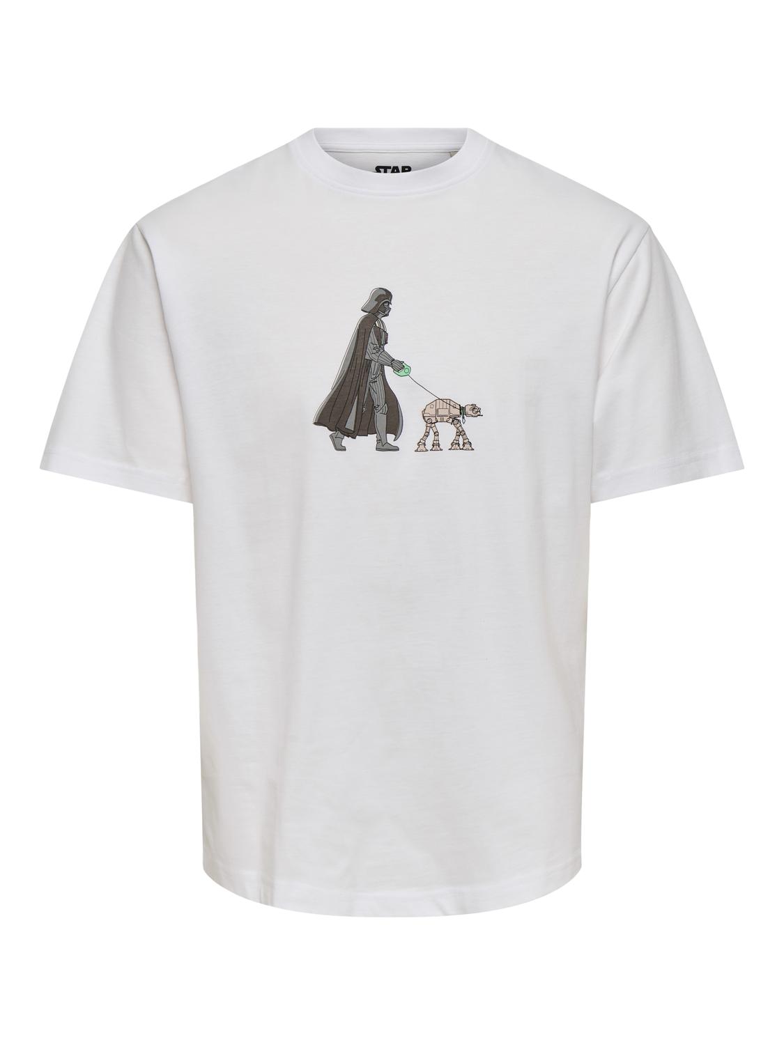 T-shirt STAR WARS Only&Sons Bright White 2