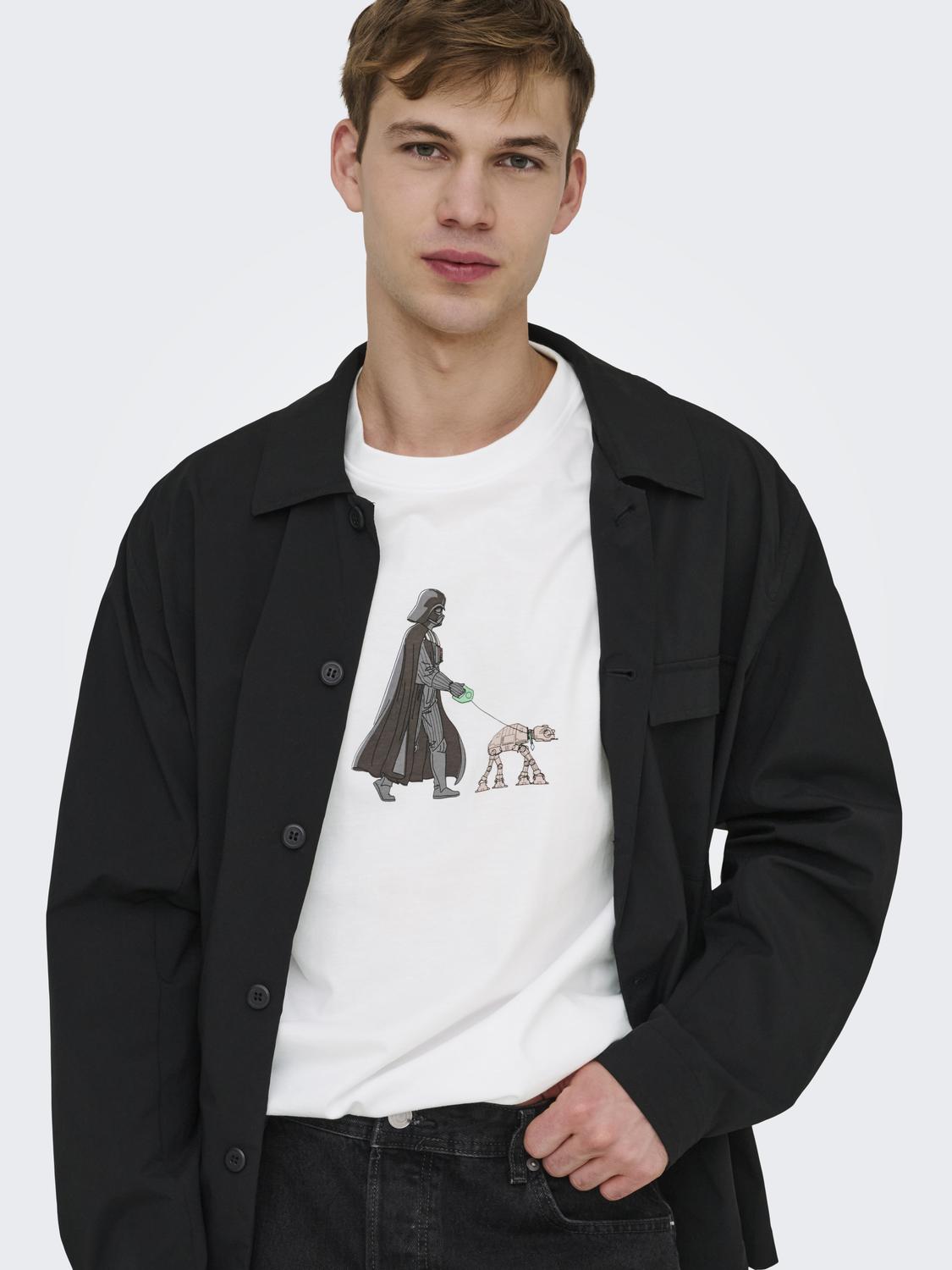 T-shirt STAR WARS Only&Sons Bright White 1