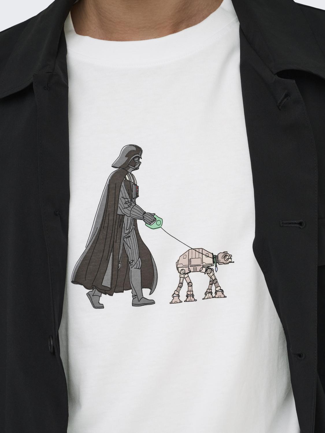 T-shirt STAR WARS Only&Sons Bright White 3