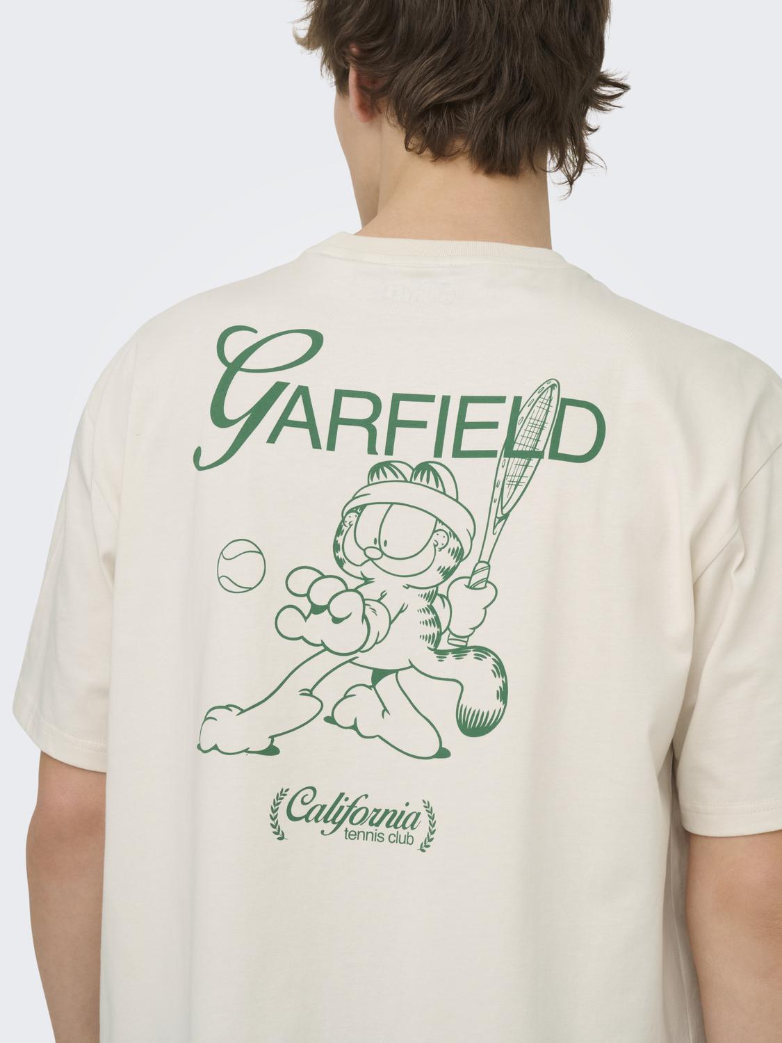 T-shirt GARFIELD Only&Sons Cloud Dancer 1