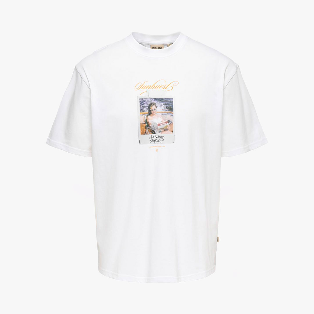 T-shirt MINGO Only&Sons Bright White 0