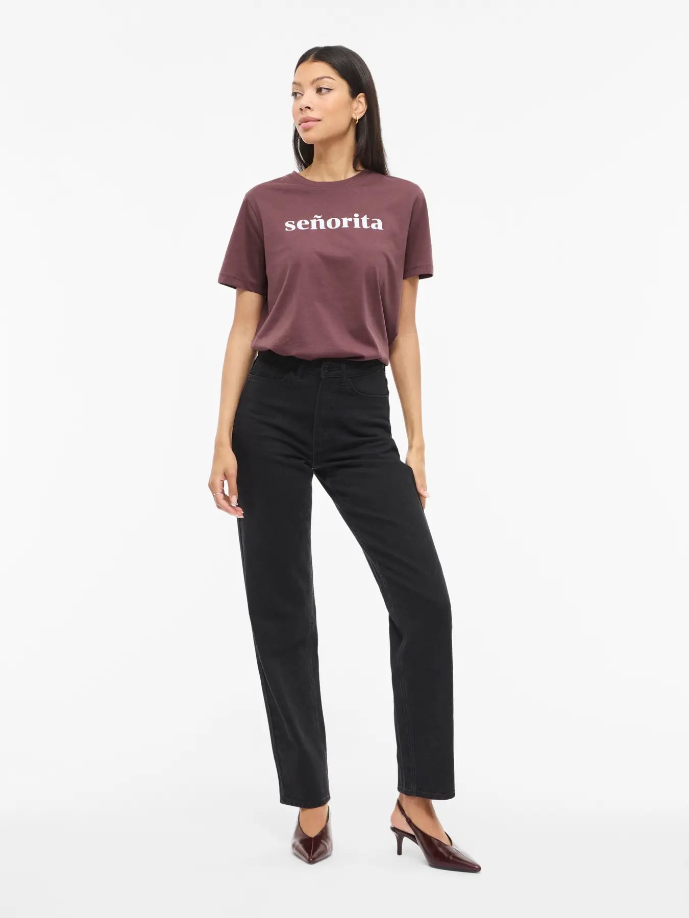 T-shirt SYBIL Vila Plum Wine 1