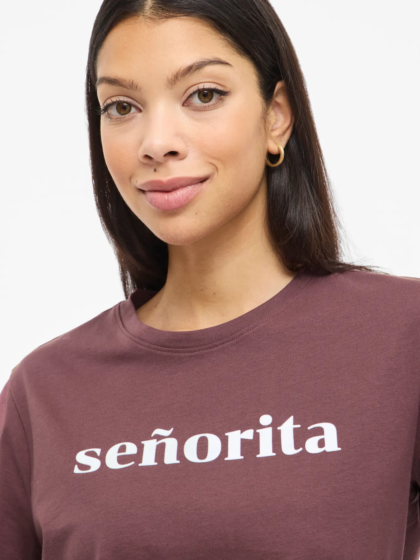 T-shirt SYBIL Vila Plum Wine 3