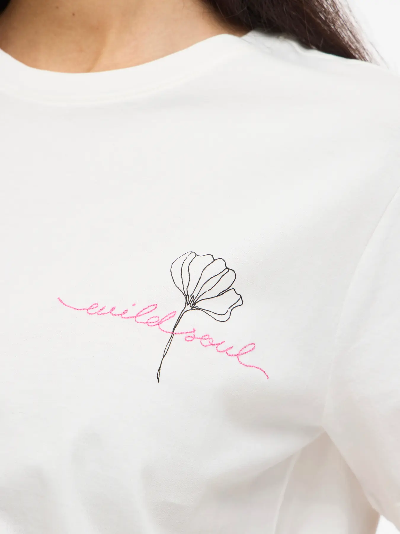 T-shirt SYBIL Vila Snow White 3