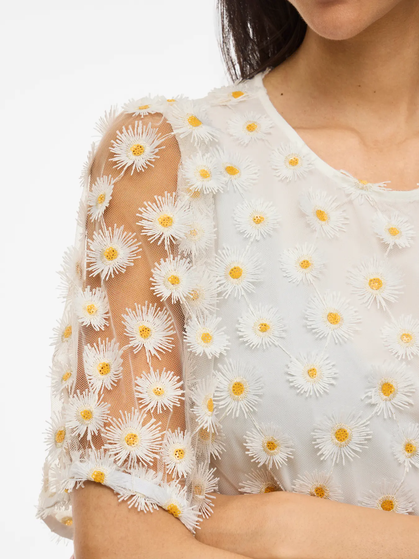 Vestido SOLA Vila Cloud Dancer 4