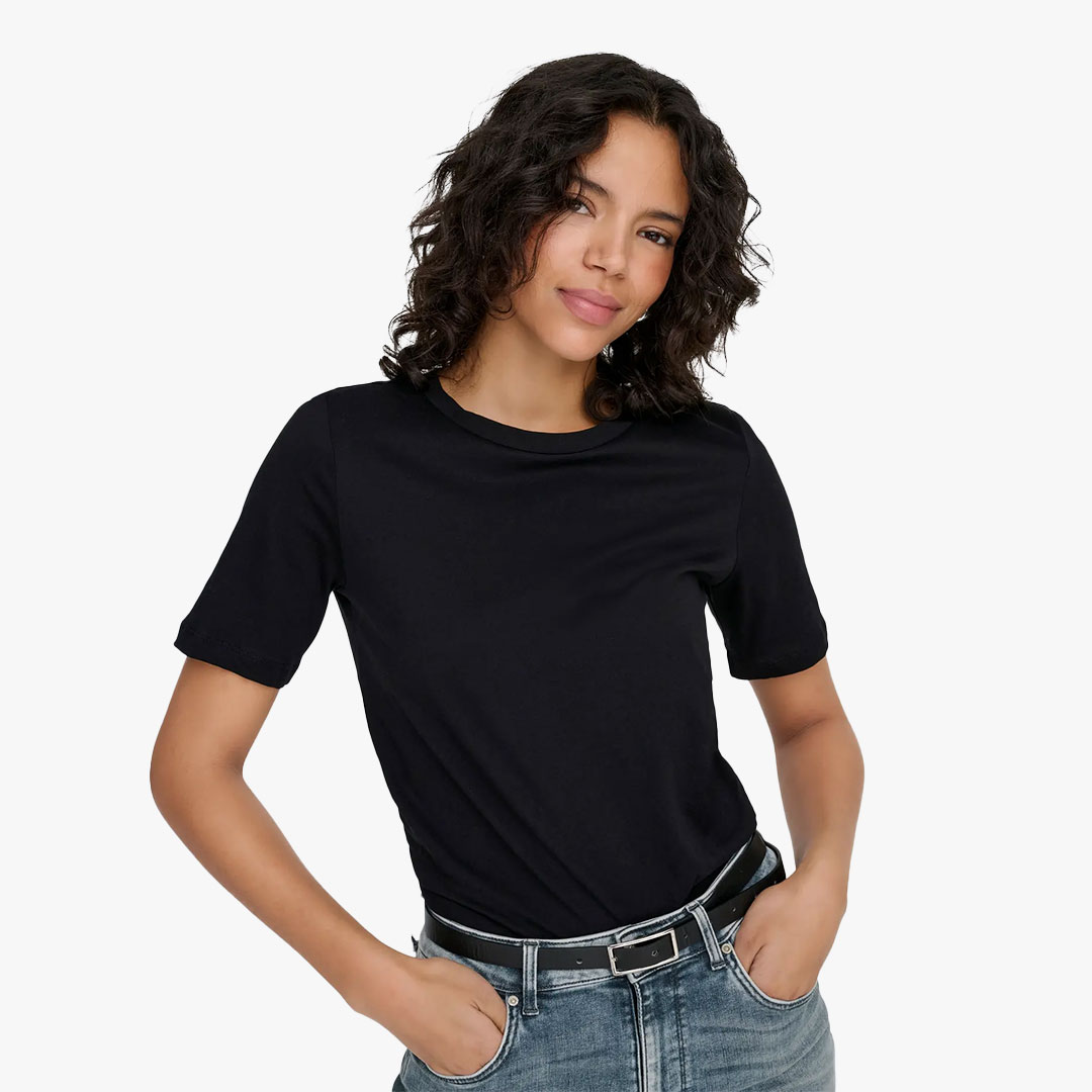 T-shirt ONLY Only Black