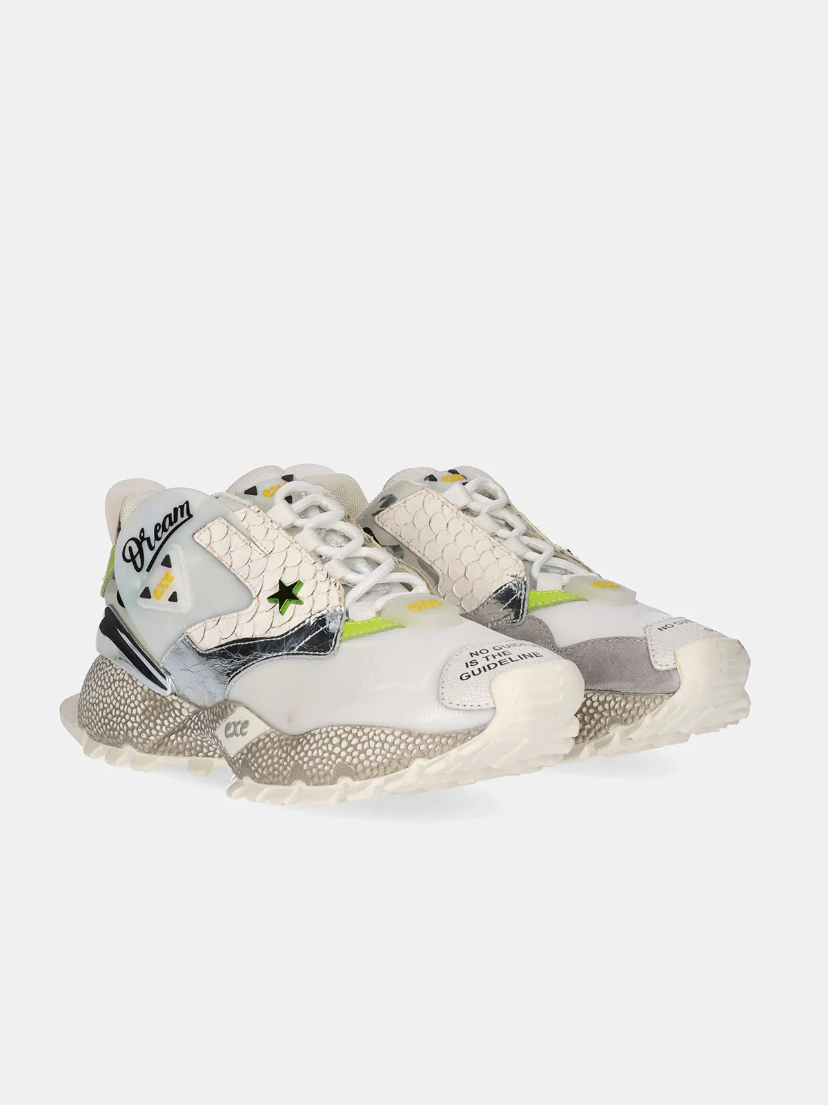 Sapatilhas 928-3 Exé White Lime 4