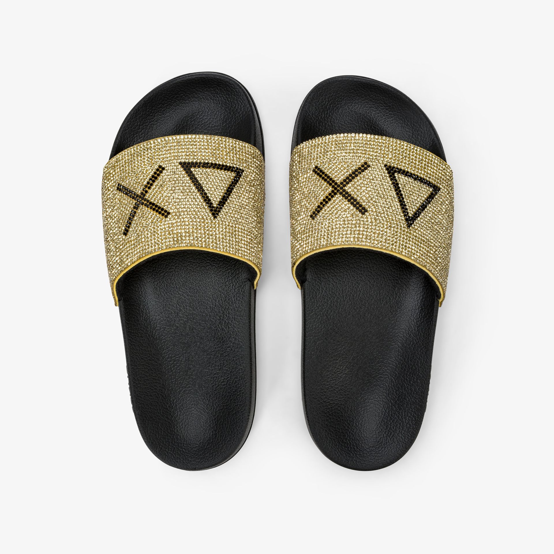 Chinelos STRASS LOGO Sun68 Nero  4