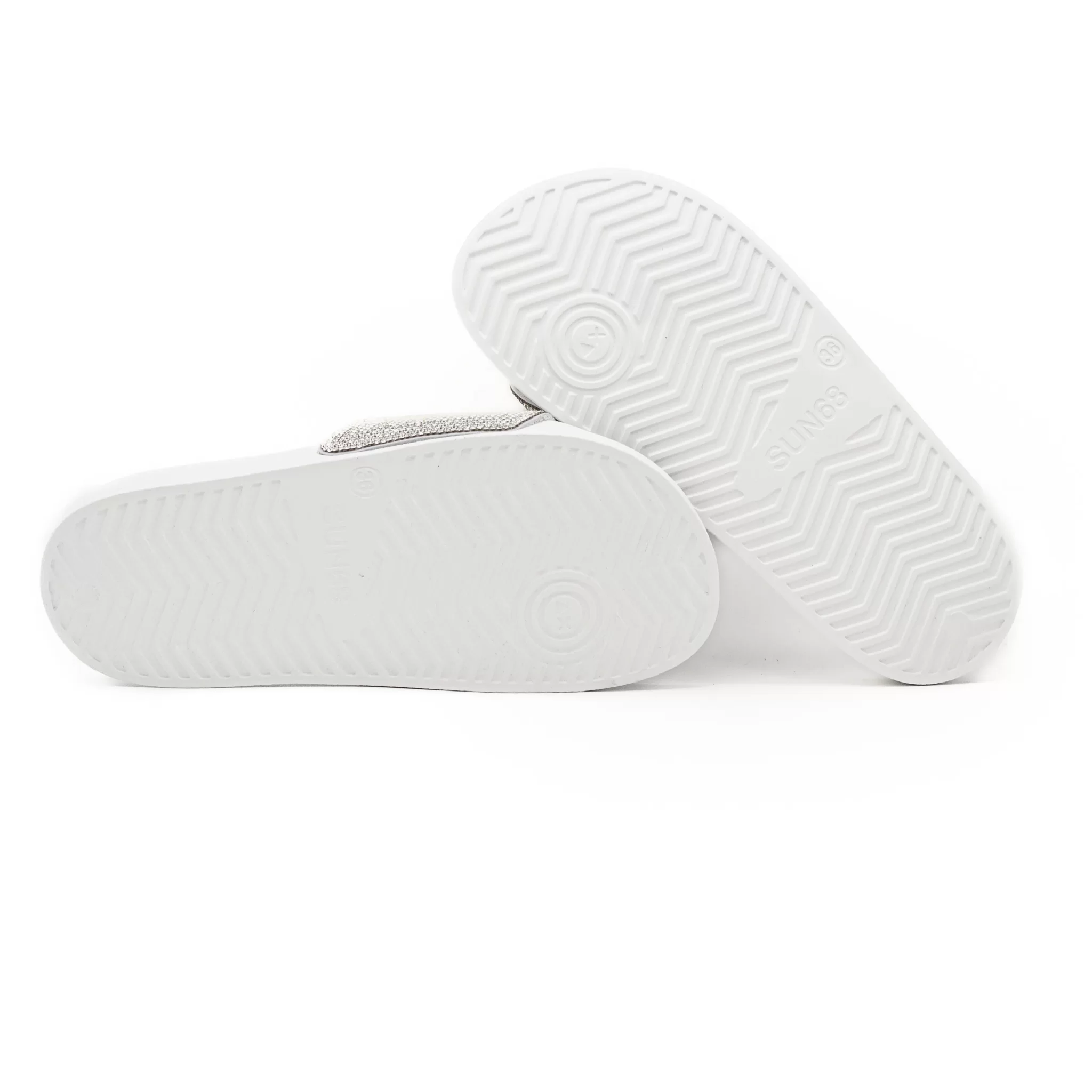 Chinelos STRASS LOGO Sun68 Bianco 2